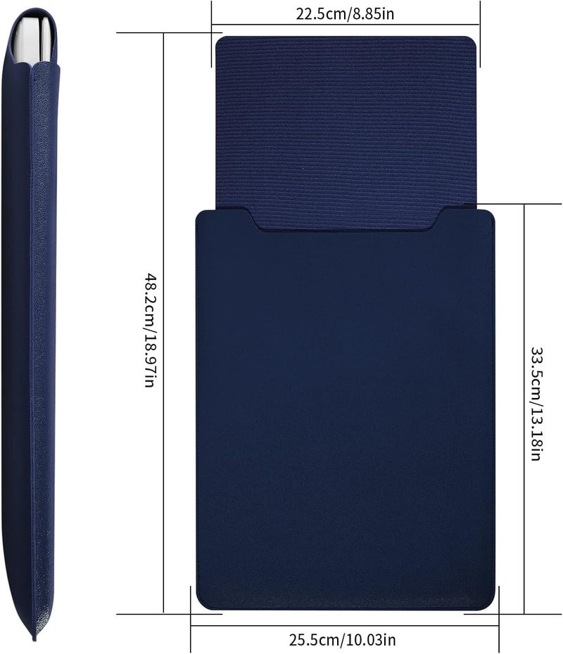 HexinYigjly 13.3-14" Laptop Sleeve, Blue, Compatible with Laptops 13.3"-14", Protects from Scratches, Water Damage, Multi-Functional Mouse Pad - Image 2